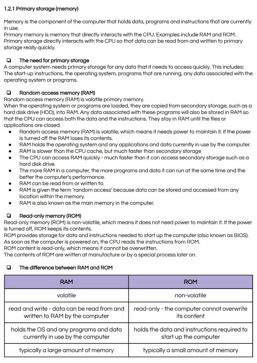
<h3 id="assessmentcomponents">Assessment Components</h3>
<p>1.1 <strong>Systems Architecture</strong><br />
1.2 <strong>Memory and Storage<