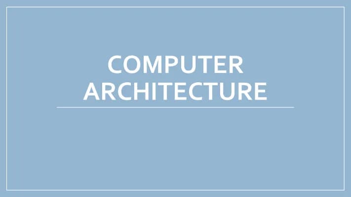 Know OCR H446 1.1.1e Computer Architecture thumbnail