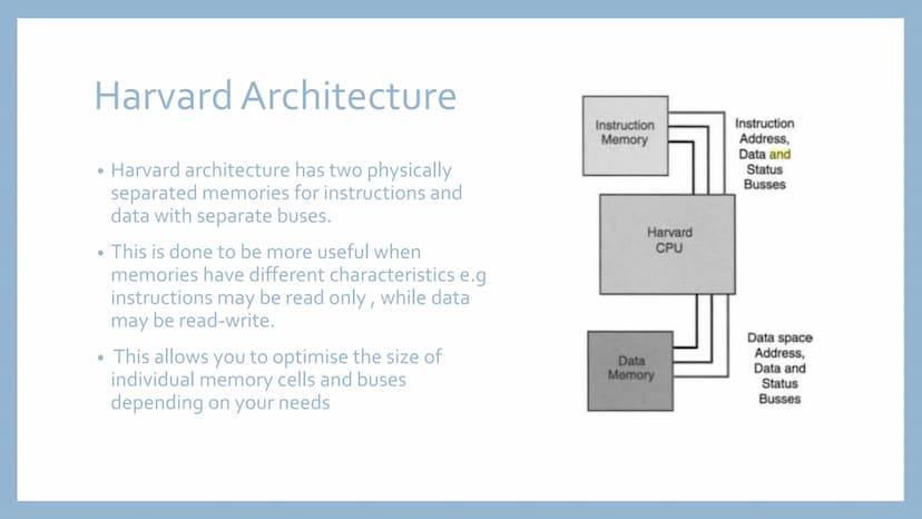 COMPUTER
ARCHITECTURE Von Neumann Architecture
Input
Device
• Von Neumann architecture is where both data and the
software that are currentl