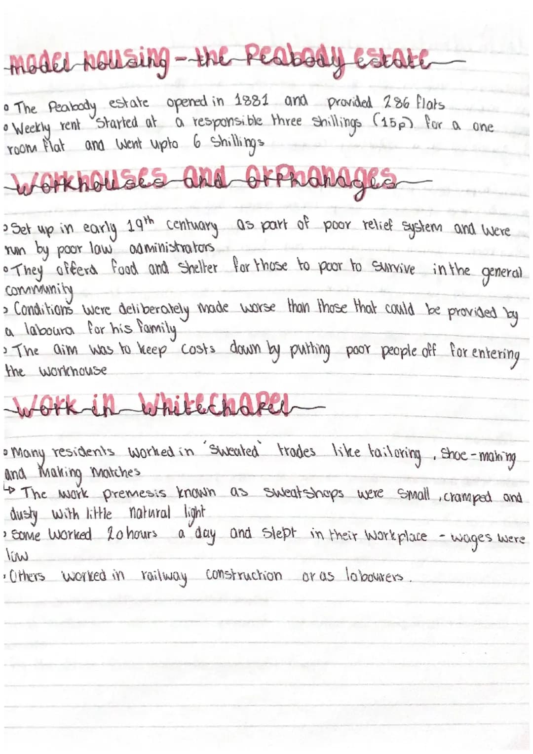 life in Whitechapel
•Whitechapel is an area in east london
"It was a poor area and people lived in terrible conditions
•Other parts of White
