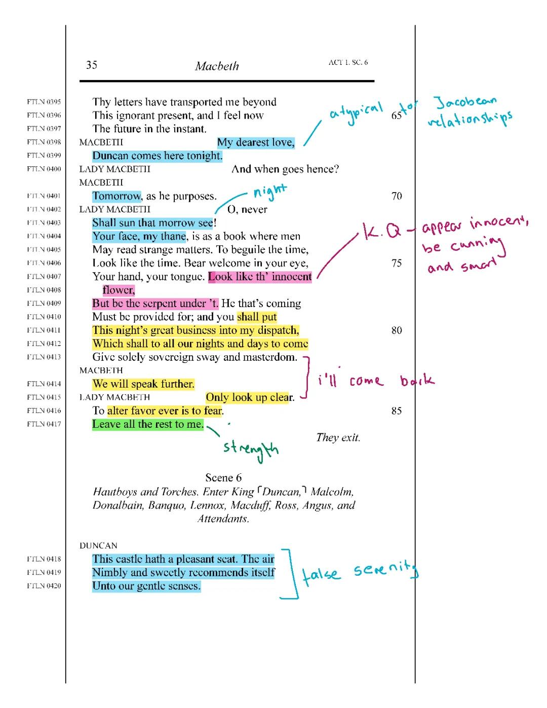 macbeth act 1 scene 6 annotations