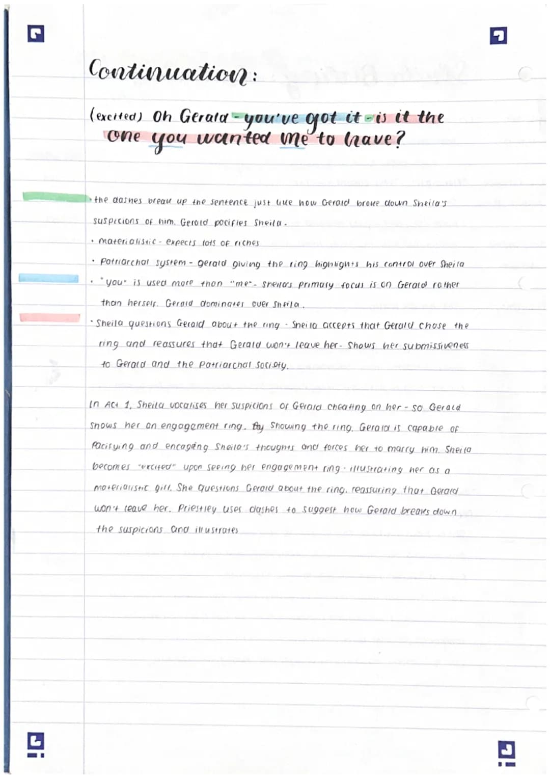 A01. Ideas -
12 marks
A02- Language
Analysis - 12 mrk
A03 Context-
6 marks.
A04- SPAG
Di
Sheila Birling characters
L/O How far cloes Priestl