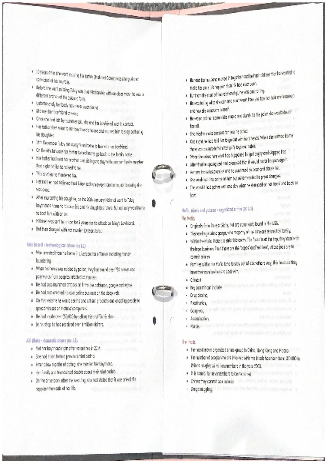 ac 1.1 - analyze different types of crime (4 marks).

What do I need to do?
1. What is the crime (definition)
2. The typical offender
3. The