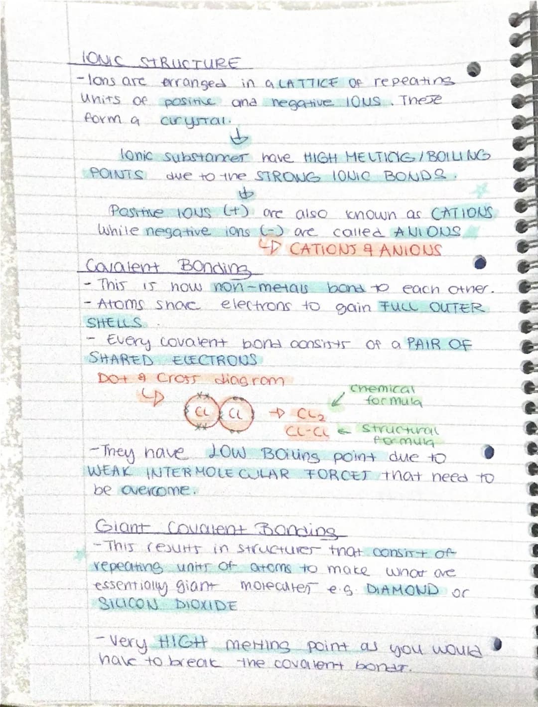 ~
Chemistry ~
- Atoms
•Element a substance containing only one type of
atom es. 45, 02.
• Compound: a substance
different typer of atoms.
co