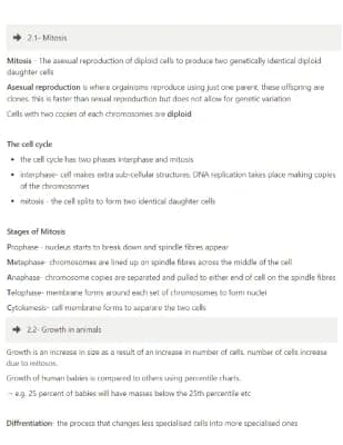 Know 2- Cells and control- GCSE Edexcel Biology thumbnail