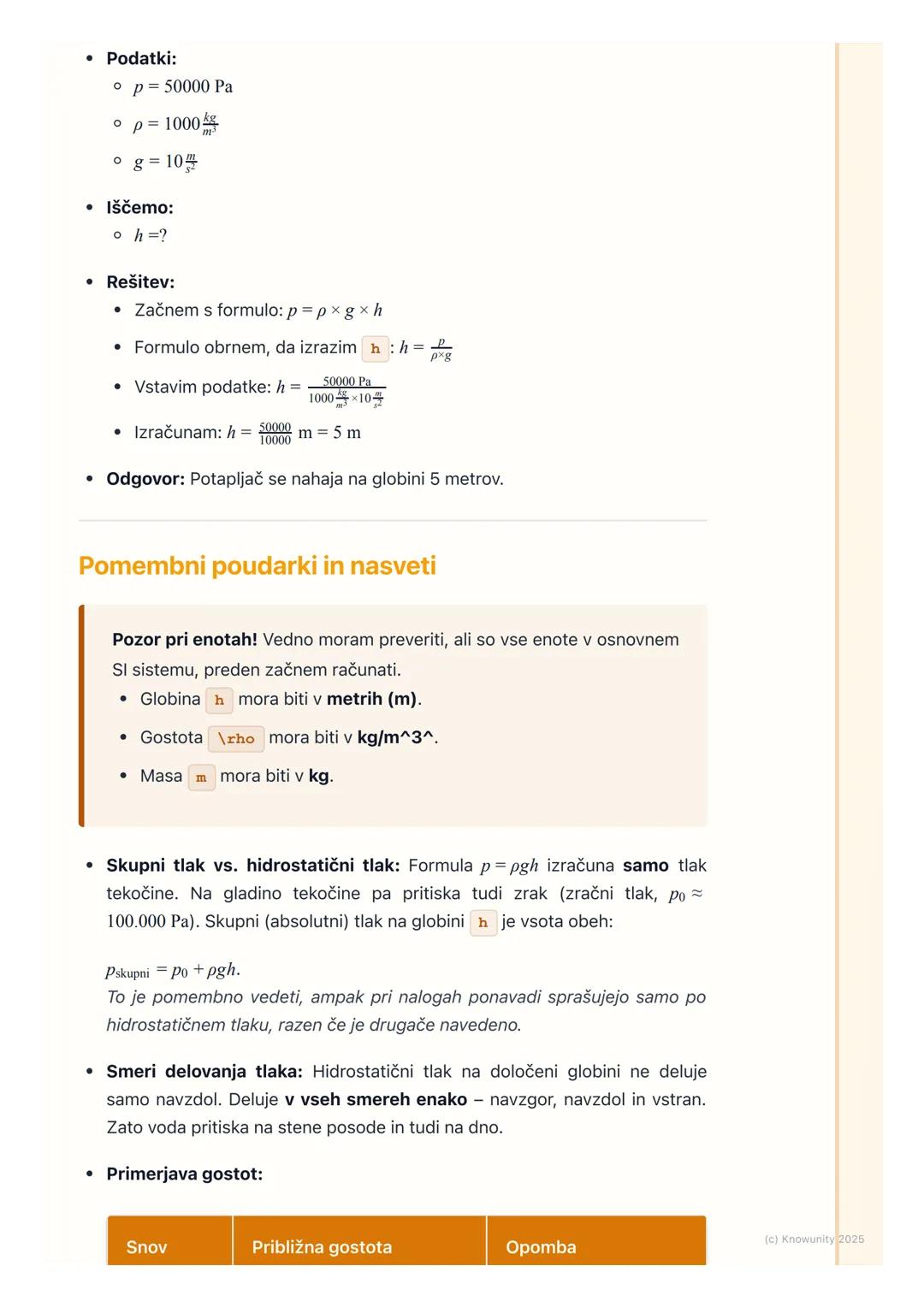 # Tlak v tekočinah

Uvod in osnove

Tlak v tekočinah je sila, s katero tekočina pritiska na ploskev. To se zgodi zaradi
teže tekočine. Preds