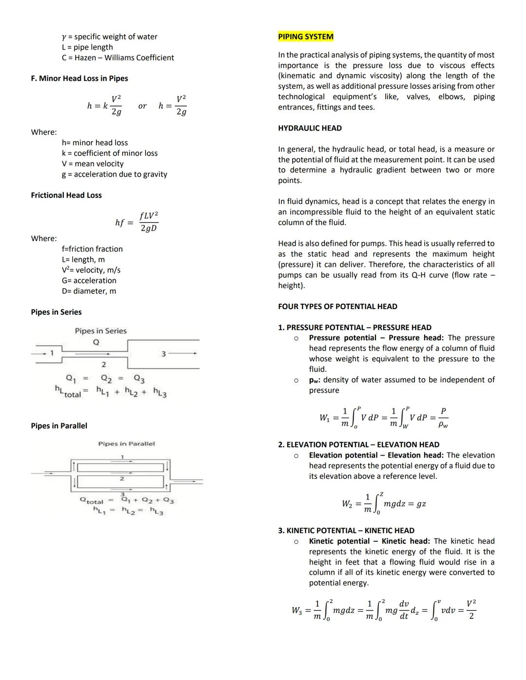 # ABEB 315-FLUID MECHANICS

FLUID DYNAMICS

Fluid dynamics is "the branch of applied science that is
concerned with the movement of liquids 