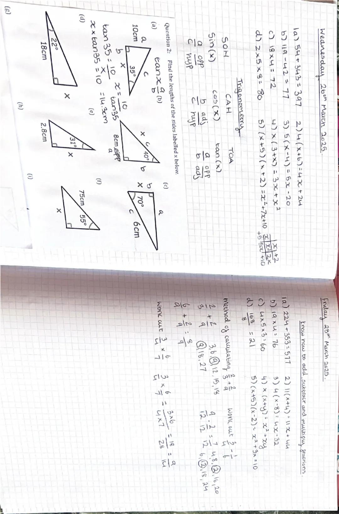 Essential Foundation Maths Topics