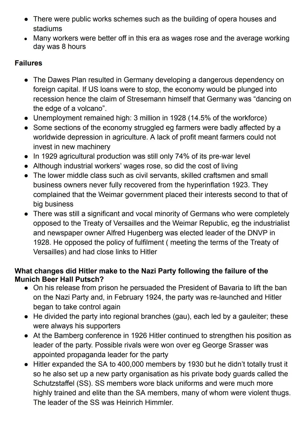 # Germany, complete set of notes

What events led to the creation of the Weimar Republic in November 1918?

• Early autumn 1918: Germany was