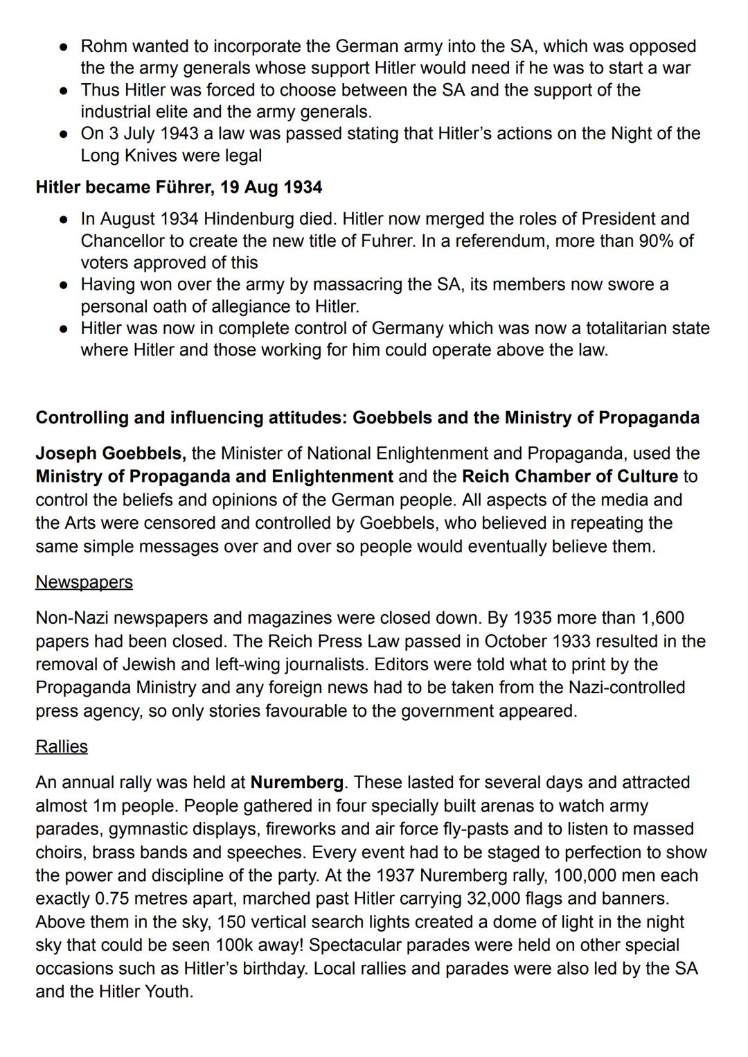 # Germany, complete set of notes

What events led to the creation of the Weimar Republic in November 1918?

• Early autumn 1918: Germany was