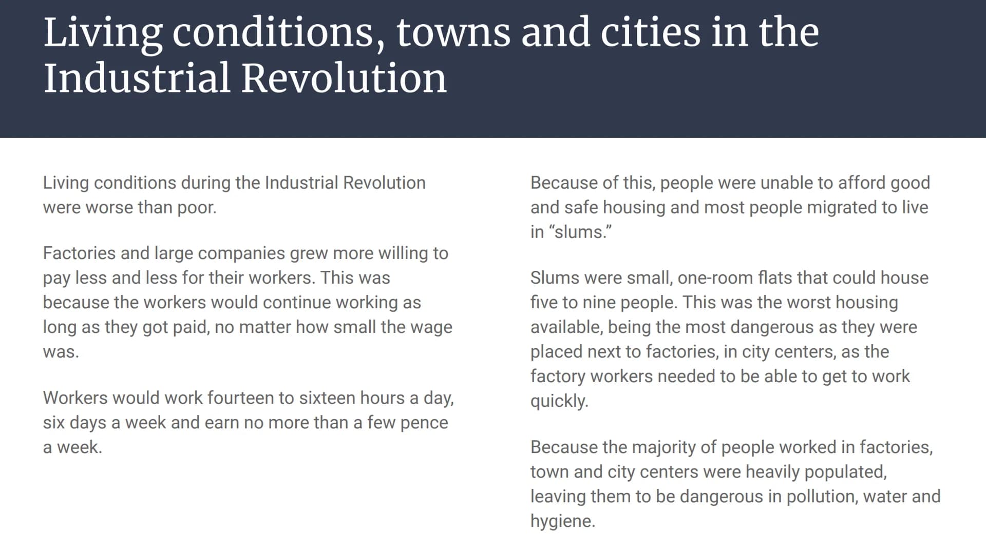The Industrial Revolution
What was it like to live and work? What Was the Industrial Revolution
The Industrial Revolution was a period of ti