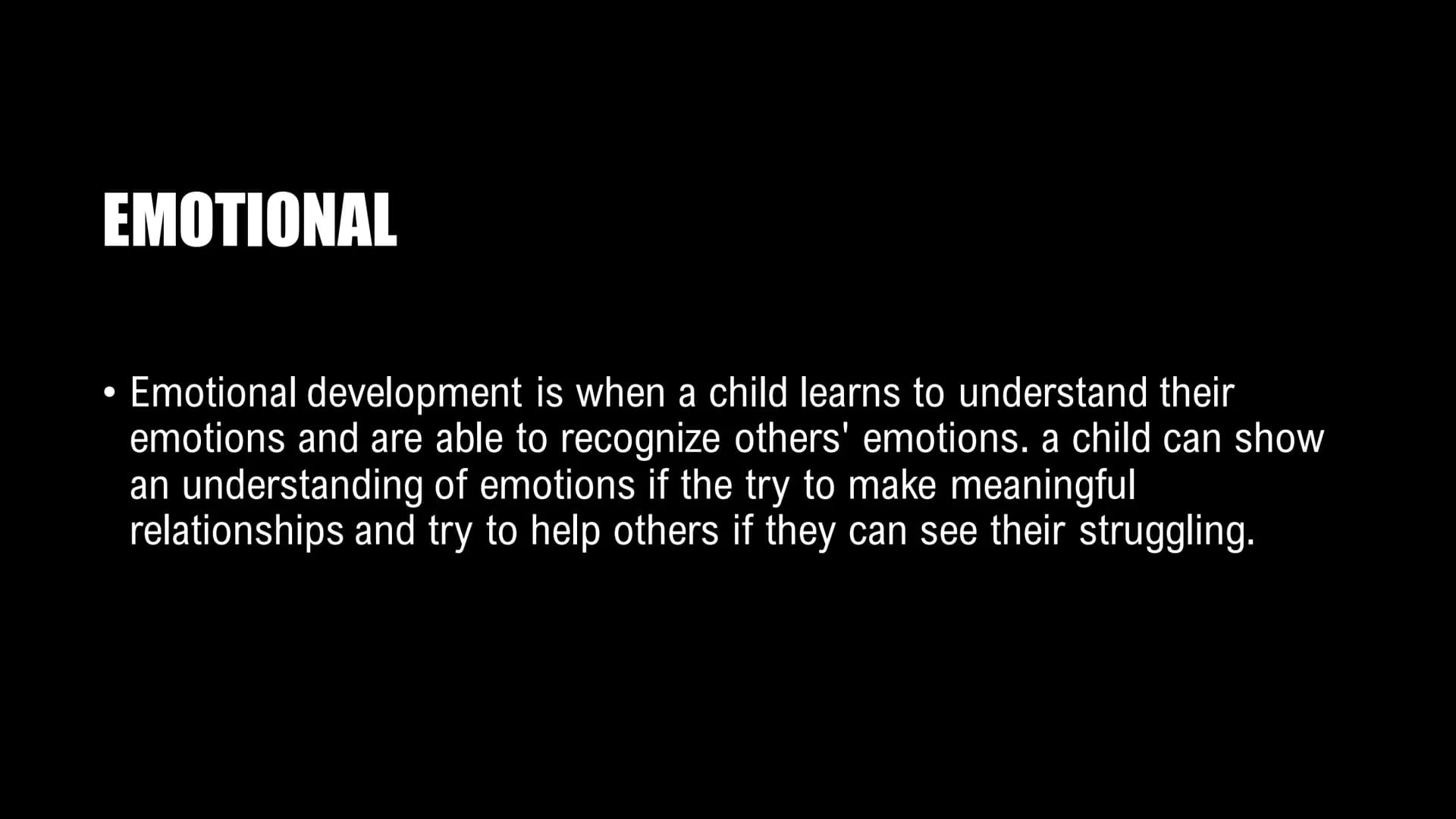 Supporting
children's development
Level 2 diploma introducing caring for children and young Development of young children
section one: PHYSI