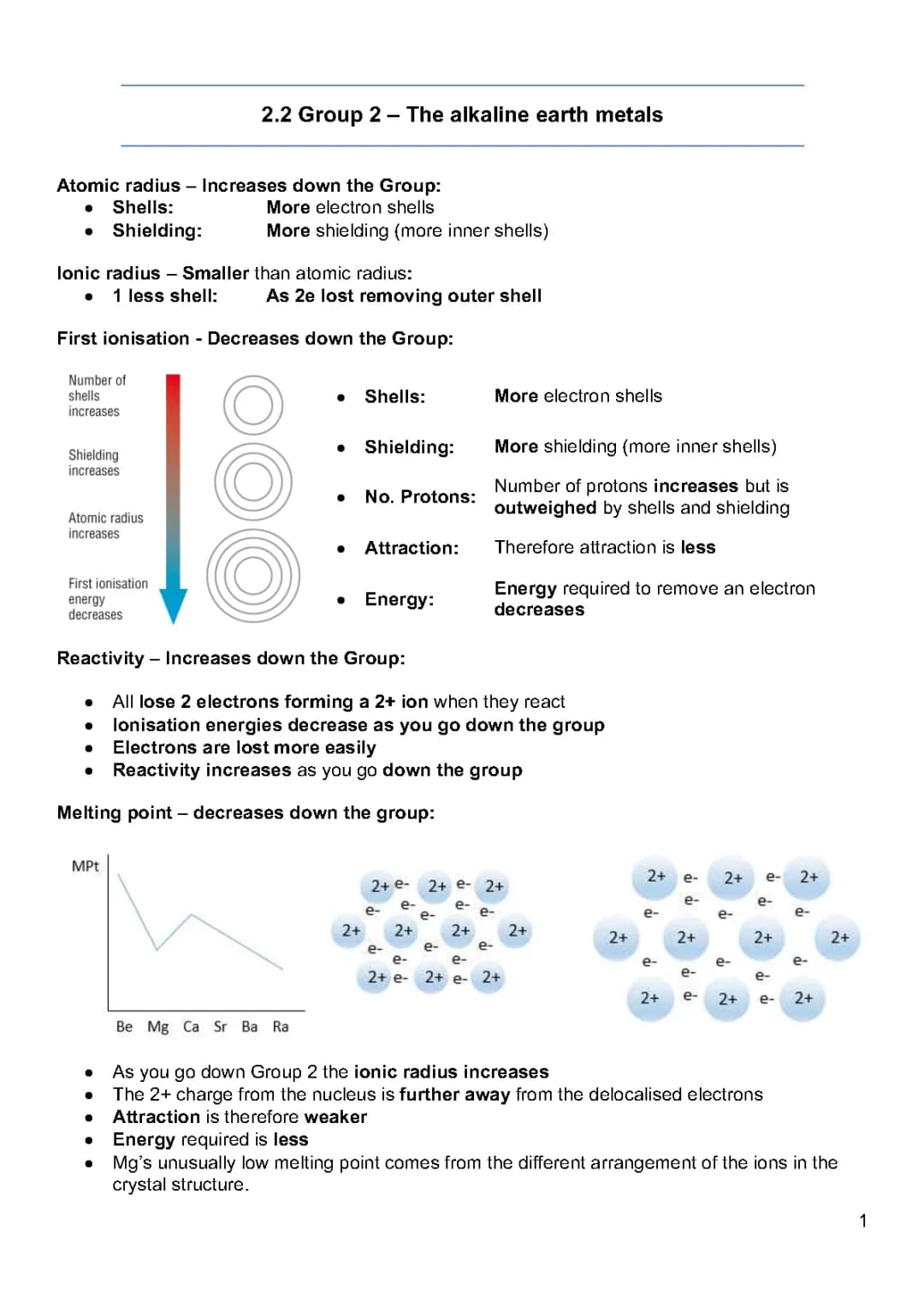 Why Atoms in Group 2 Get Bigger and More Reactivity Tips