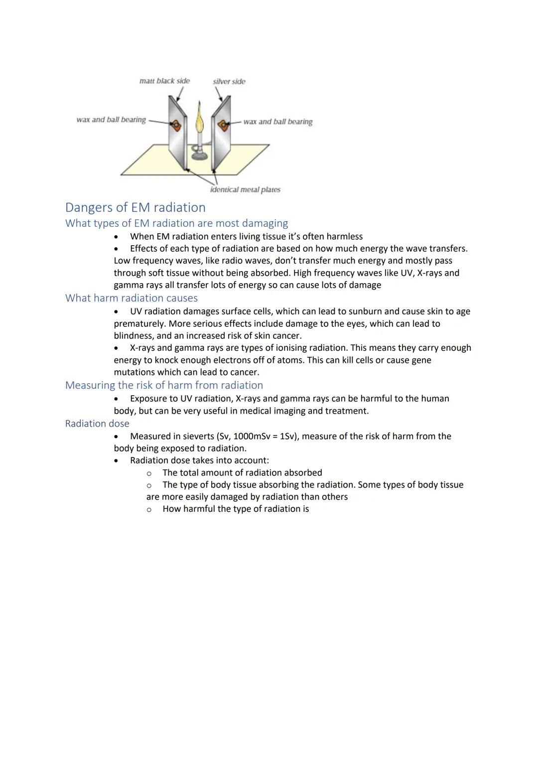 # Investigating infrared radiation
Investigating IR emissions
*   The amount of IR radiation emitted from an object is not just dependent on