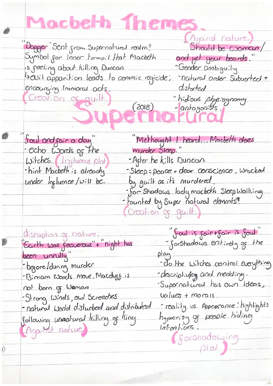 Macbeth- supernatural 