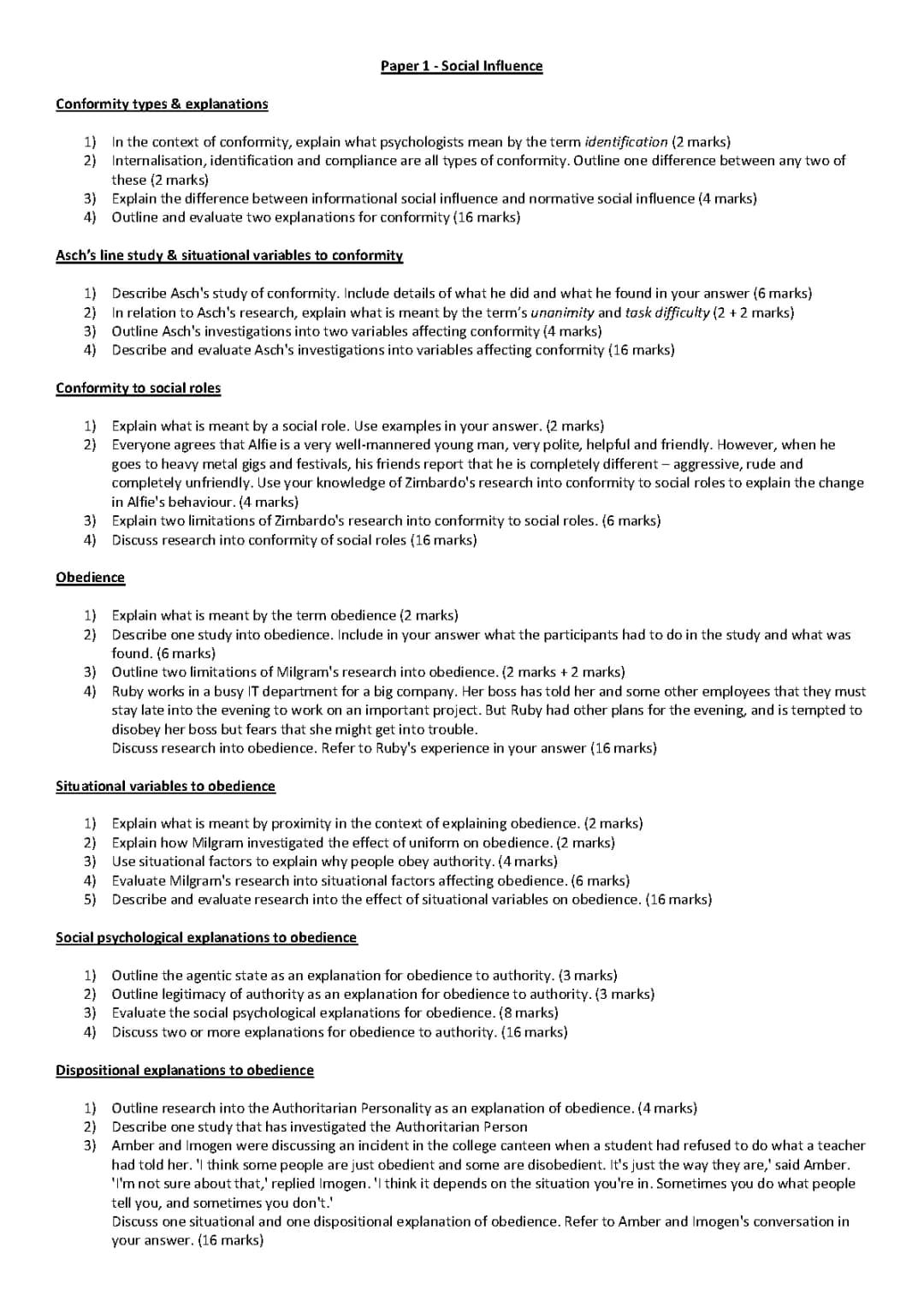 Fun Psychology Questions on Conformity and Obedience for Kids!