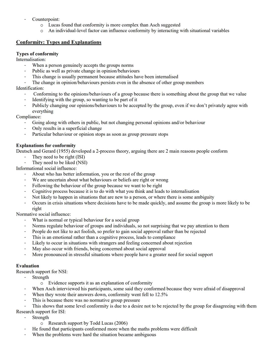 # Social influence
Conformity: Types and Explanations, to Social Roles
Obedience: Situational Variables, Situational Explanations, Dispositi