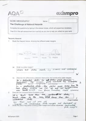 Know The Challenge of Natural Hazards Exampro Questions  thumbnail