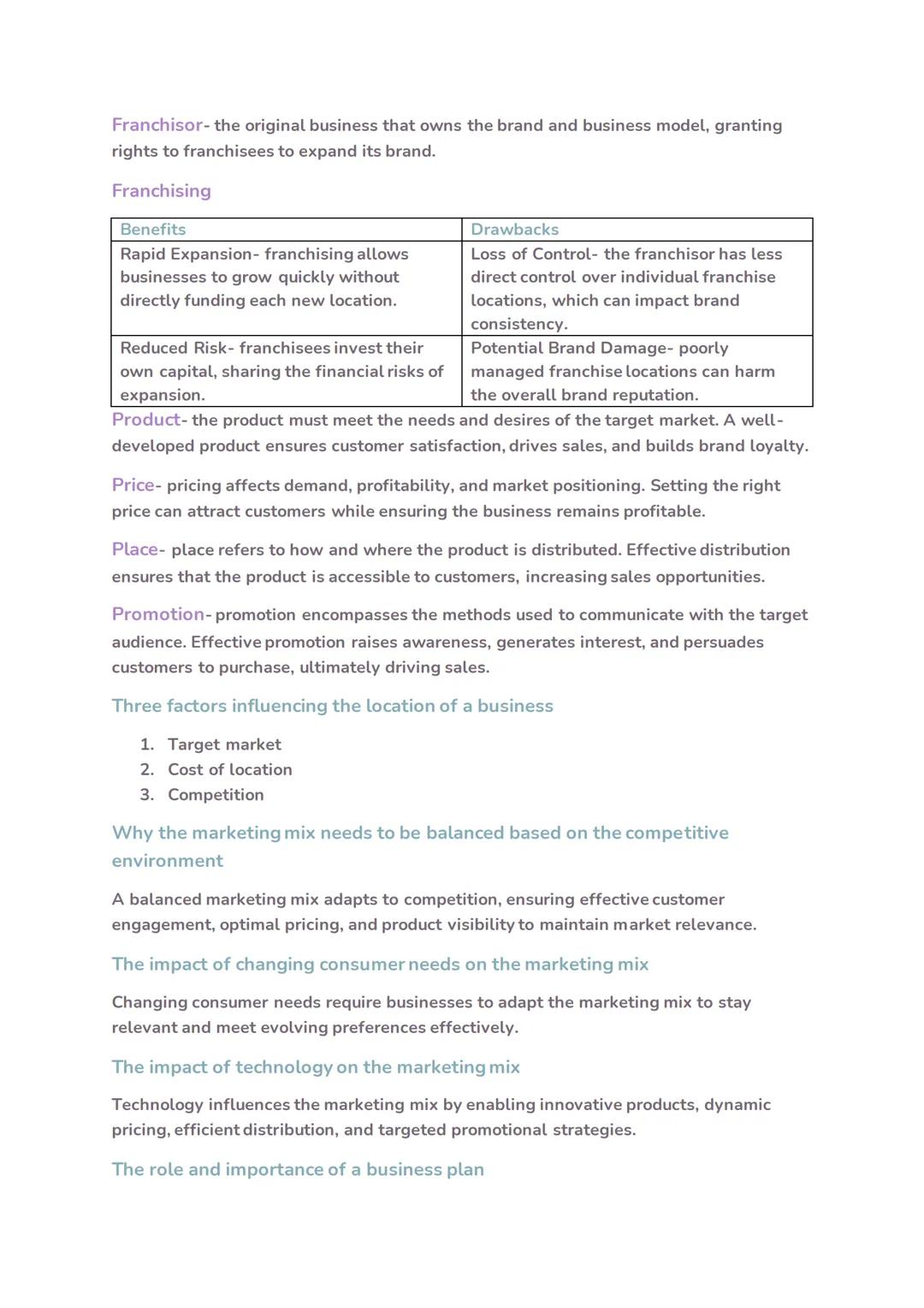 # 1.4 Making the Business Effective

What's the difference between limited and unlimited liability?

Limited liability- owners are only resp