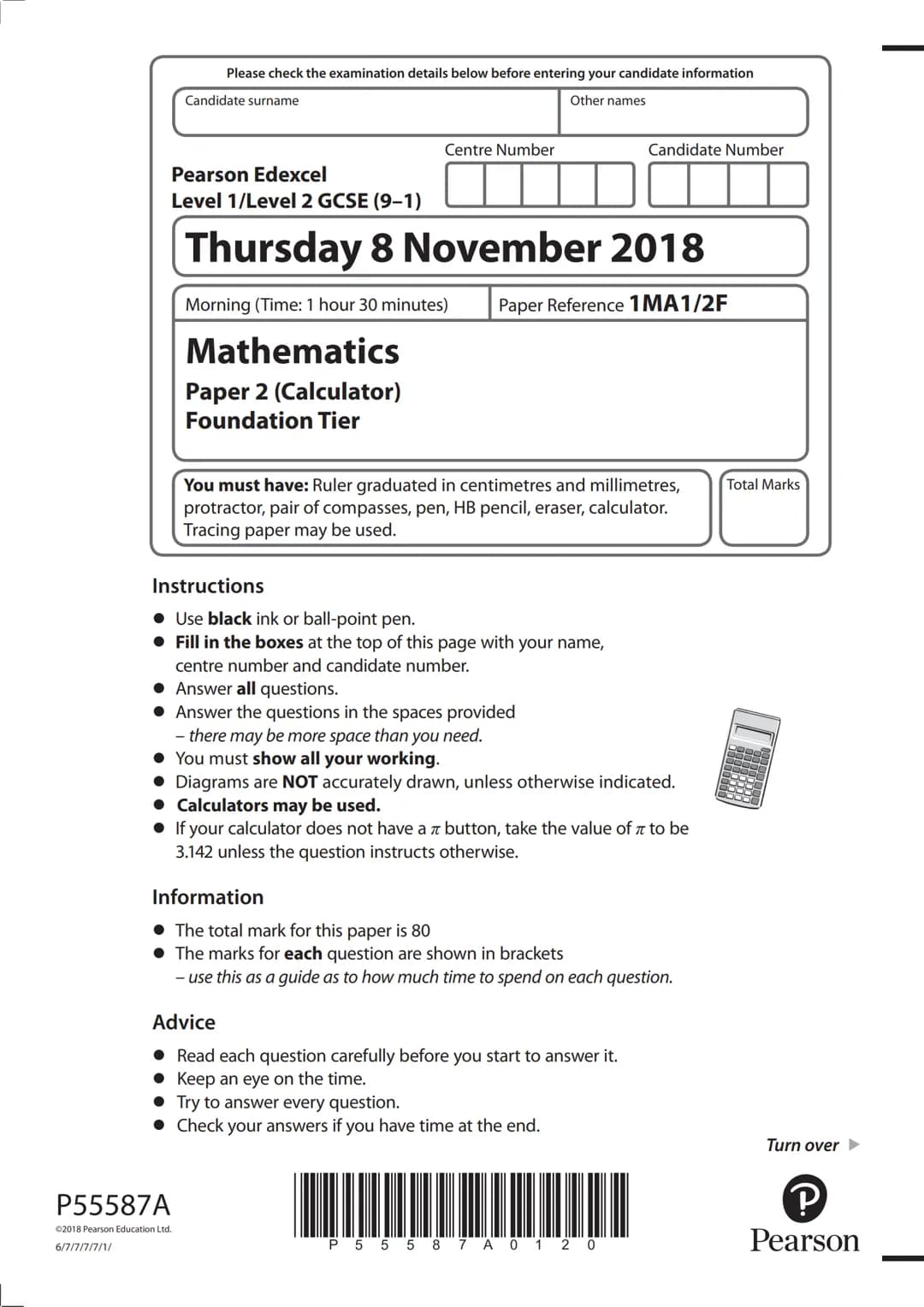 Please check the examination details below before entering your candidate information
Candidate surname
Other names
Centre Number
Pearson Ed