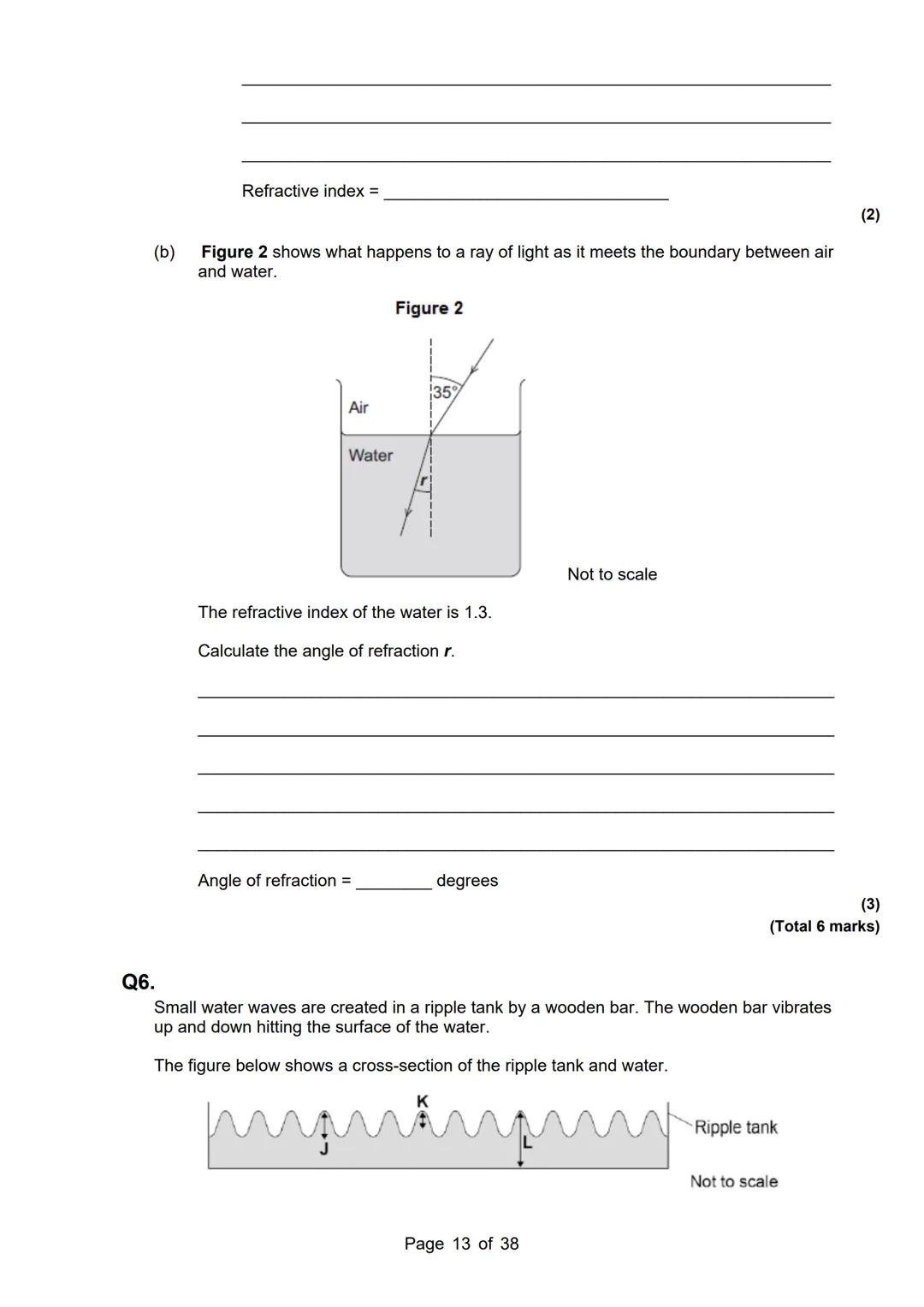 revise
with
harry
AQA Physics
Topic 6: Waves
Master Booklet
Answer the questions that are given to you, and you
can use the mark scheme prov