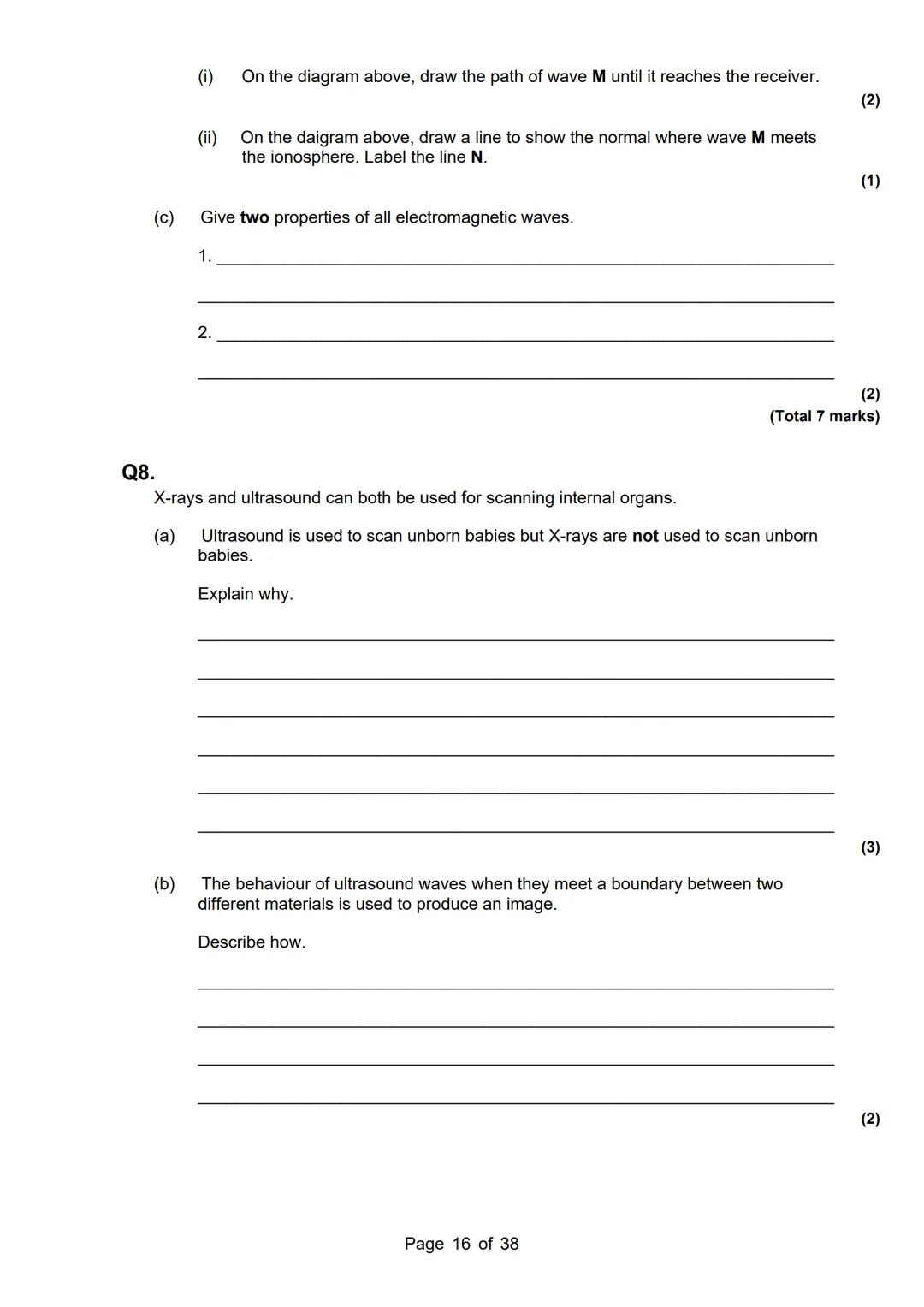 revise
with
harry
AQA Physics
Topic 6: Waves
Master Booklet
Answer the questions that are given to you, and you
can use the mark scheme prov