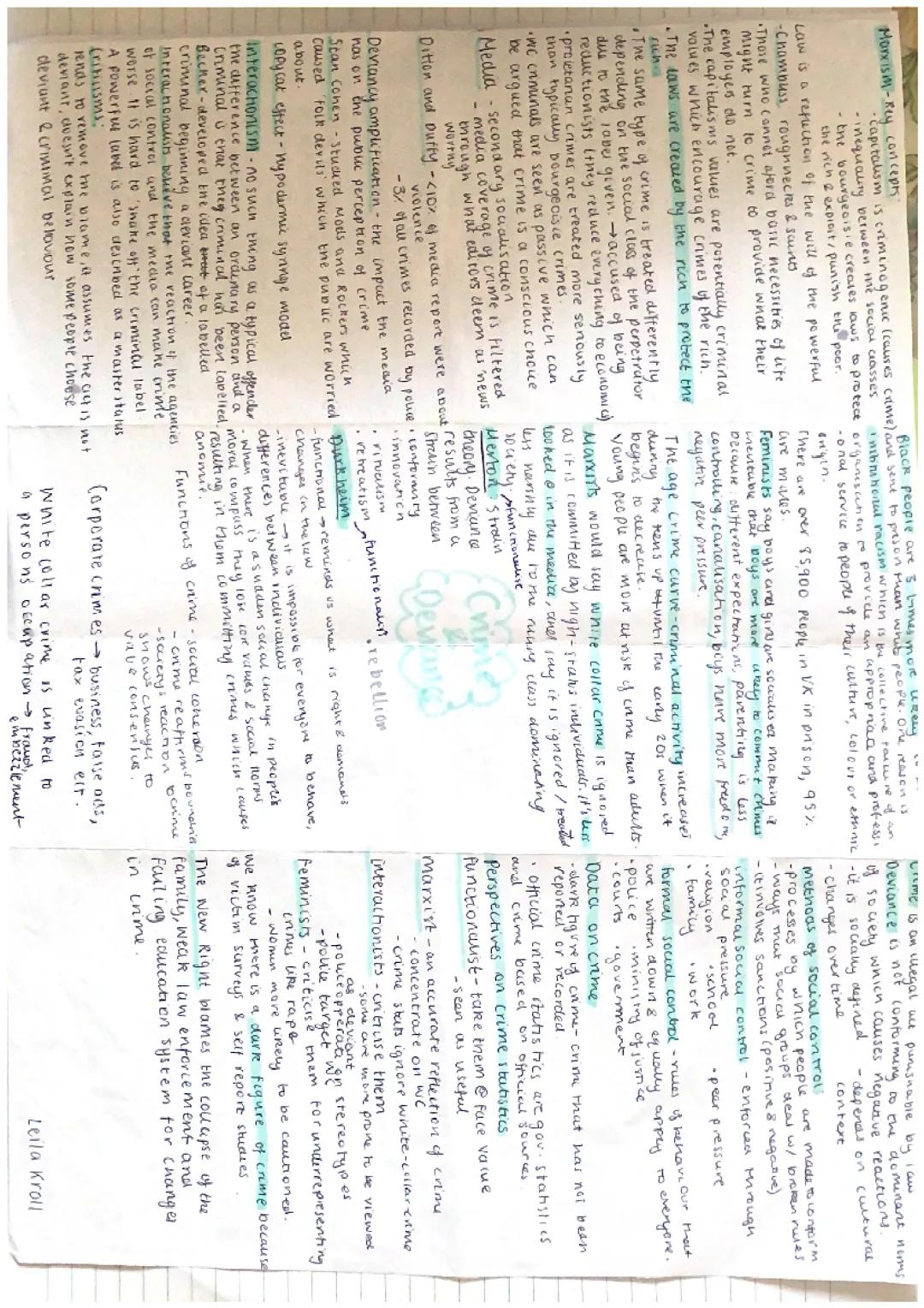 Crime and Deviance Sociology 