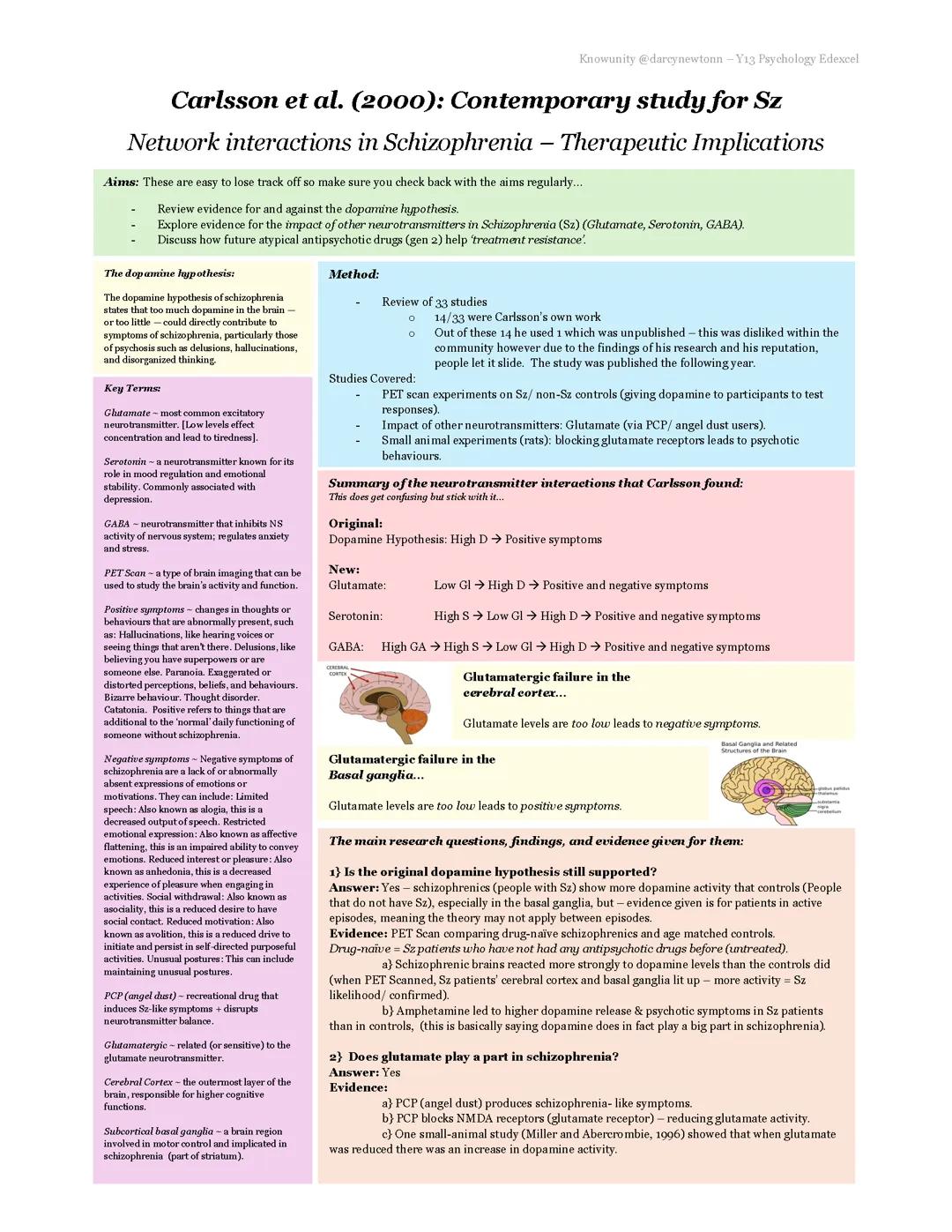 Carlsson et al. (2000) classic study psychology Edexcel