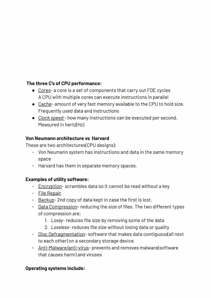 Computers
Topic 3
Storage devices:
Primary:
• Registers
• Cache
• RAM
• Hold data and instructions that are currently in use
• Volatile(when