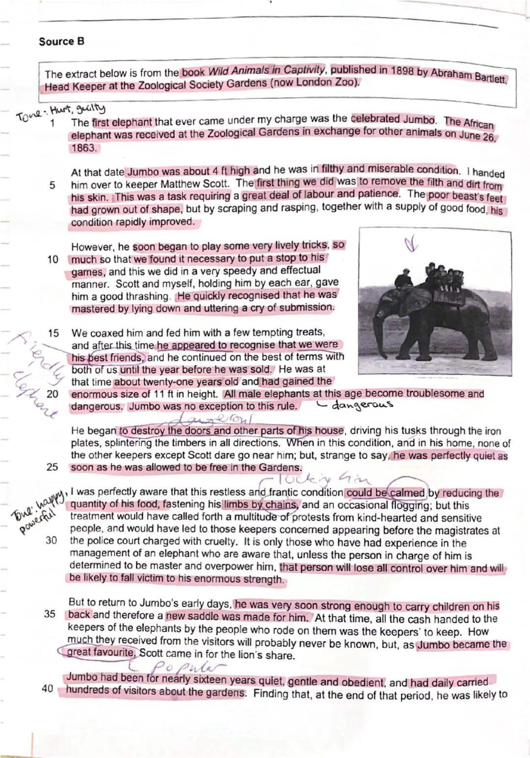 Source A

George Orwell was a young British writer who started work in 1922 as a policeman in Burma. At
that time, Burma was part of the Bri