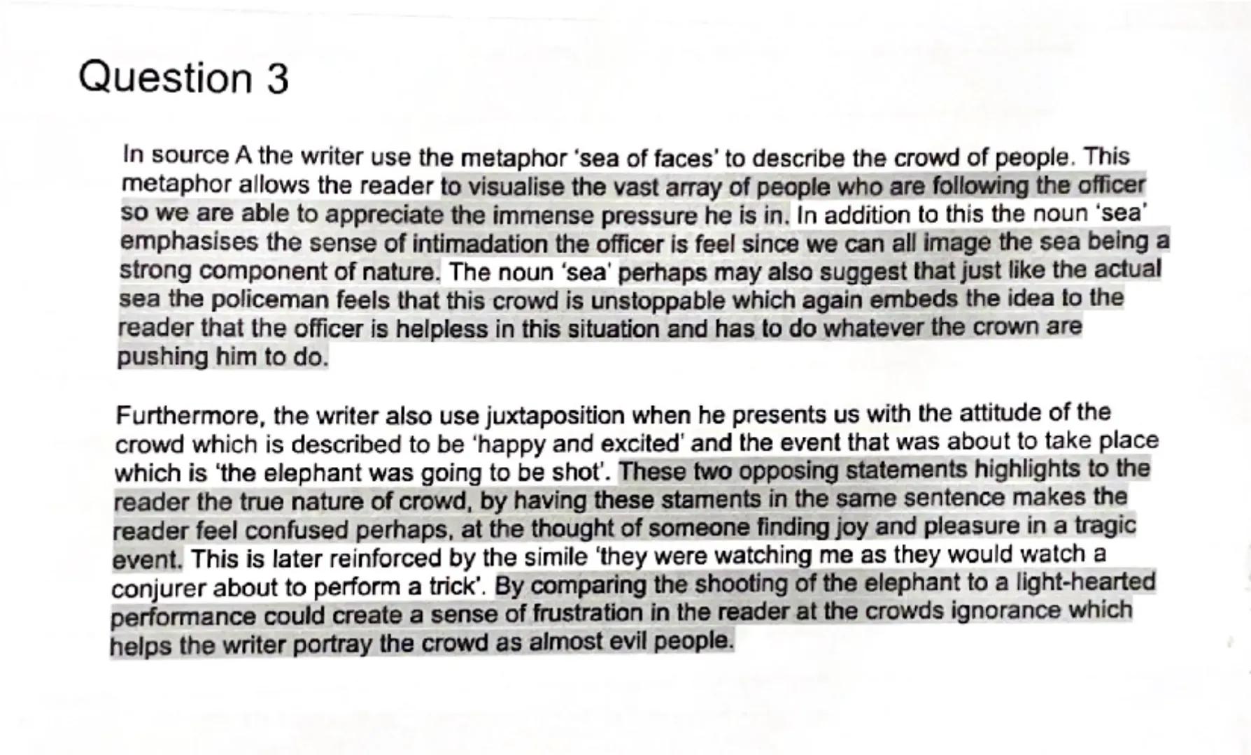 Source A

George Orwell was a young British writer who started work in 1922 as a policeman in Burma. At
that time, Burma was part of the Bri