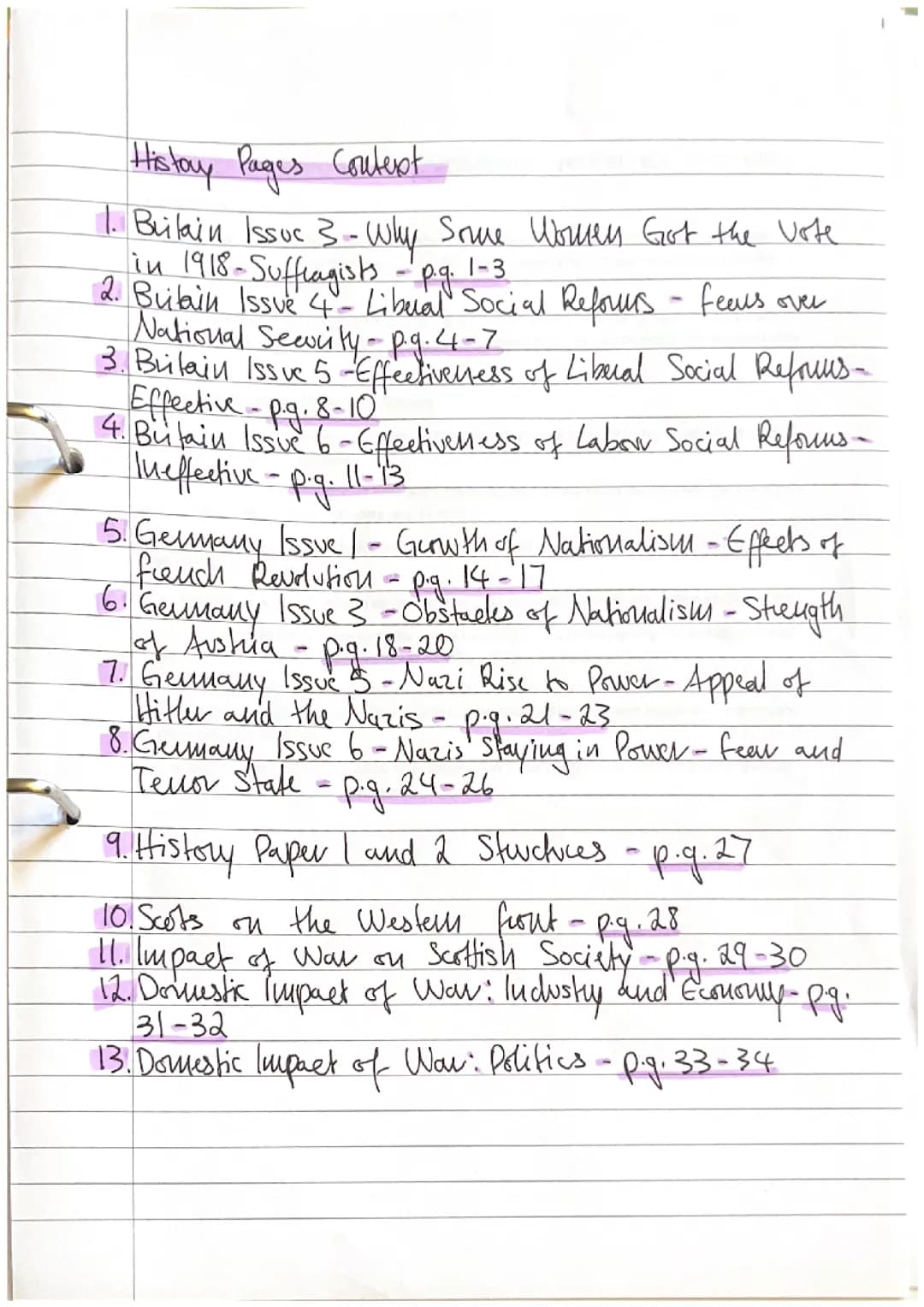 Higher History Britain Essays