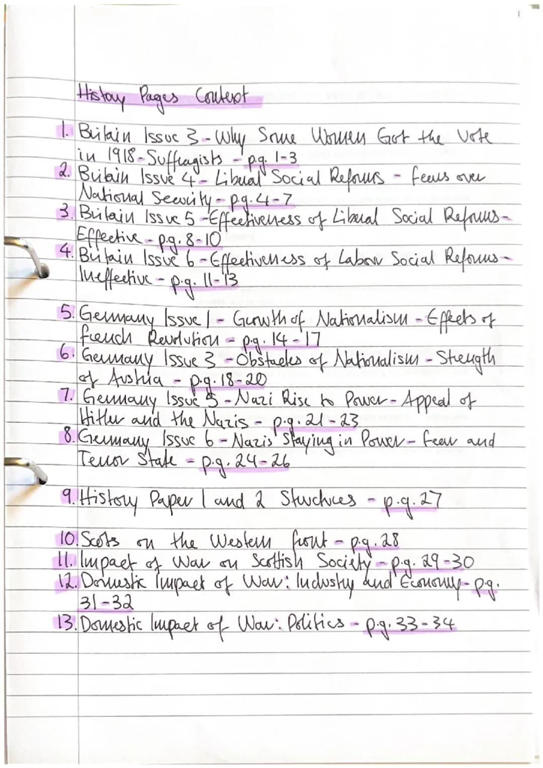 History Pages Context.
1. Britain Issoc 3- Why Some Womens Got the vote
in 1918-Suffragists - pg. 1-3.
2. Britain Issue 4 - Libural Social R