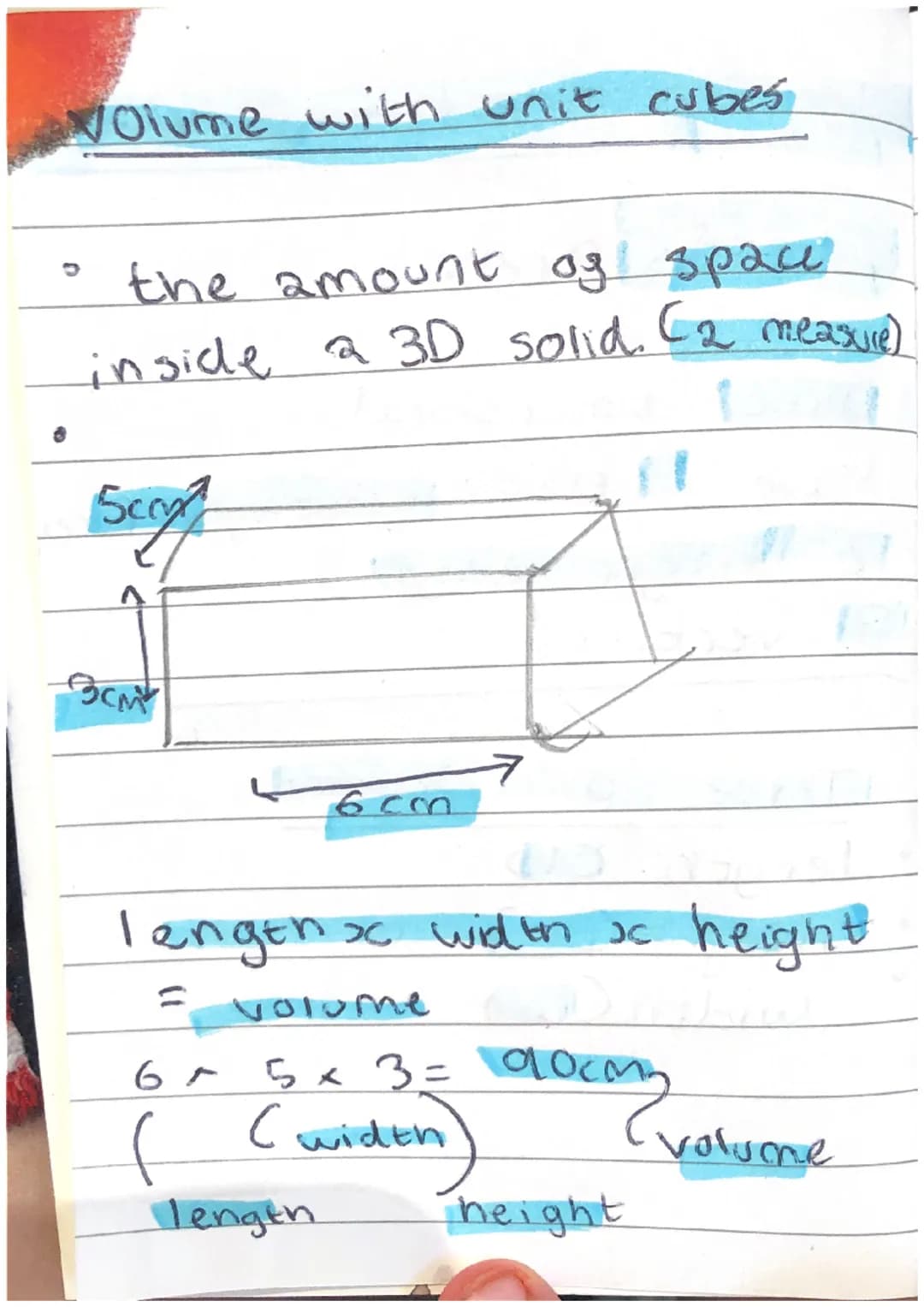 volume of cuboids and cube
Cuboids are:
e
three dimensional
have 6 flat vectergular face
•12 Straight edges
8 vertices
dimensions
Three
leng