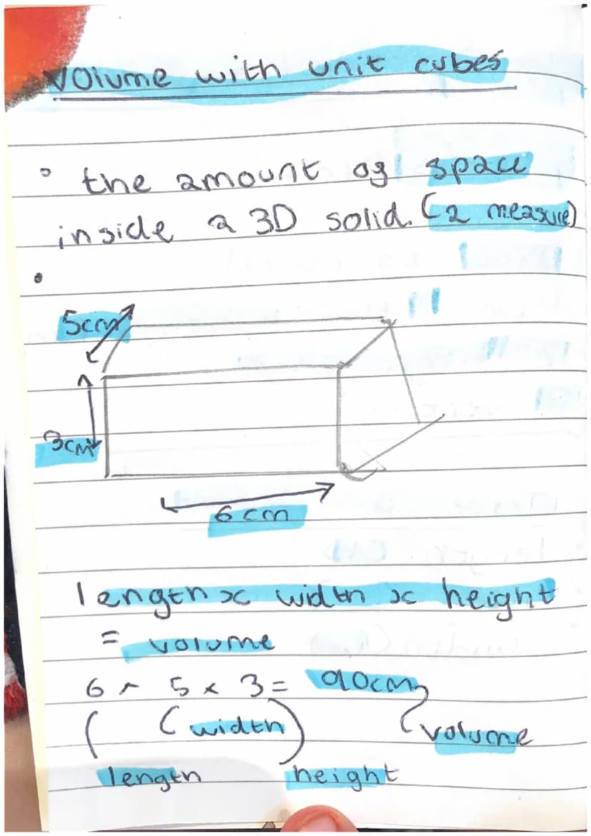 volume of cuboids and cube
Cuboids are:
e
three dimensional
have 6 flat vectergular face
•12 Straight edges
8 vertices
dimensions
Three
leng
