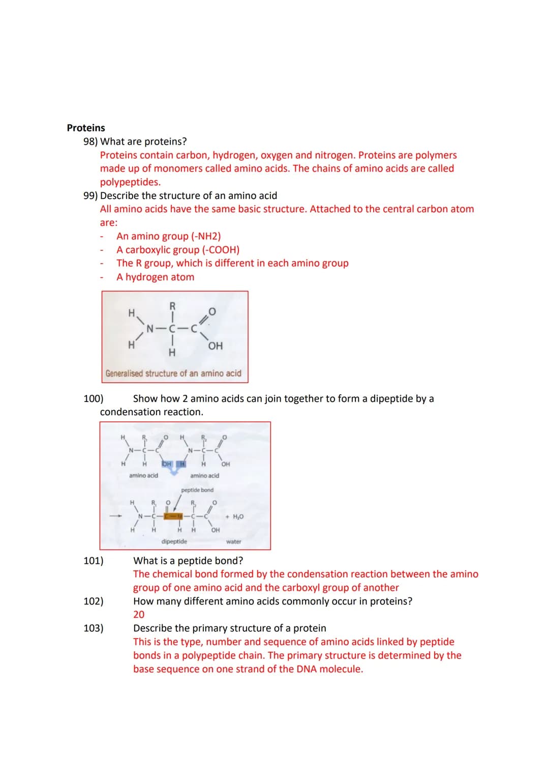 Revision card questions for biological compounds
Inorganic lons
1) Define atom
The basic unit of a chemical element
2) Define element
Substa
