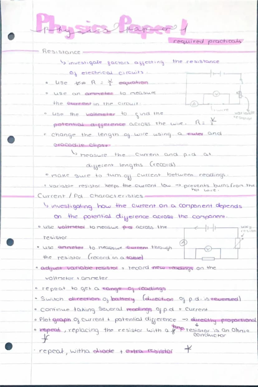 --- OCR Start ---
Physics paperl
•Specific heat capacity:
required pract.cals
4 the amount of energy required to raise the temp
Of ing of su