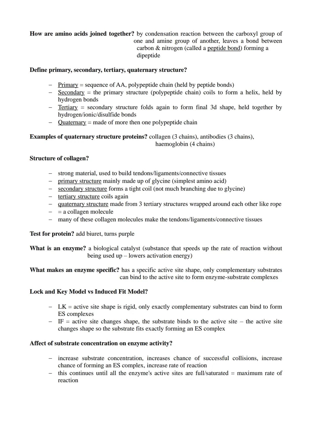 Module 1 (Biological Molecules) Revision Notes
What are biological molecules? molecules made and used by living organisms e.g. Carbohydrates