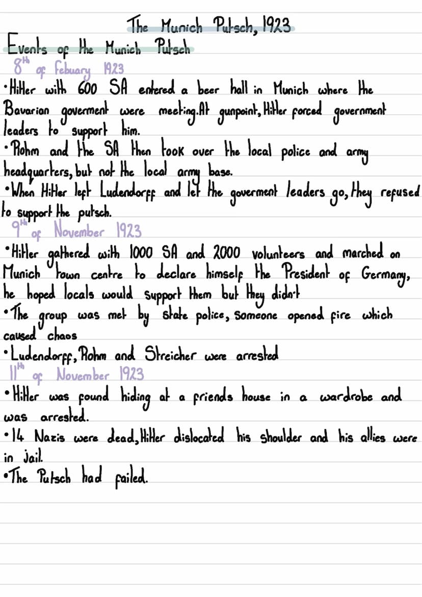 Hitlers Rise To Power
Hitler and the Early Nazi Parky
2 The Munich Putsch Putsch 1923
1
3
The Lean Year 1924-1928
4
How did Hitter become Ch