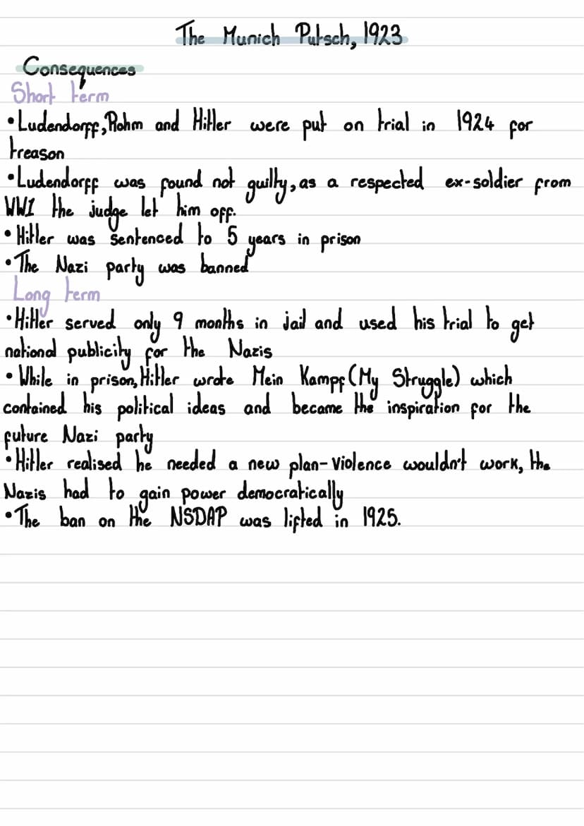 Hitlers Rise To Power
Hitler and the Early Nazi Parky
2 The Munich Putsch Putsch 1923
1
3
The Lean Year 1924-1928
4
How did Hitter become Ch