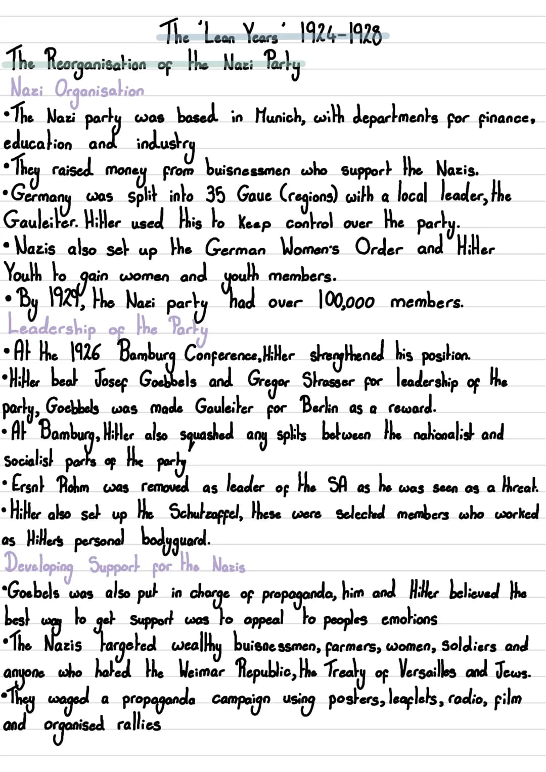 Hitlers Rise To Power
Hitler and the Early Nazi Parky
2 The Munich Putsch Putsch 1923
1
3
The Lean Year 1924-1928
4
How did Hitter become Ch