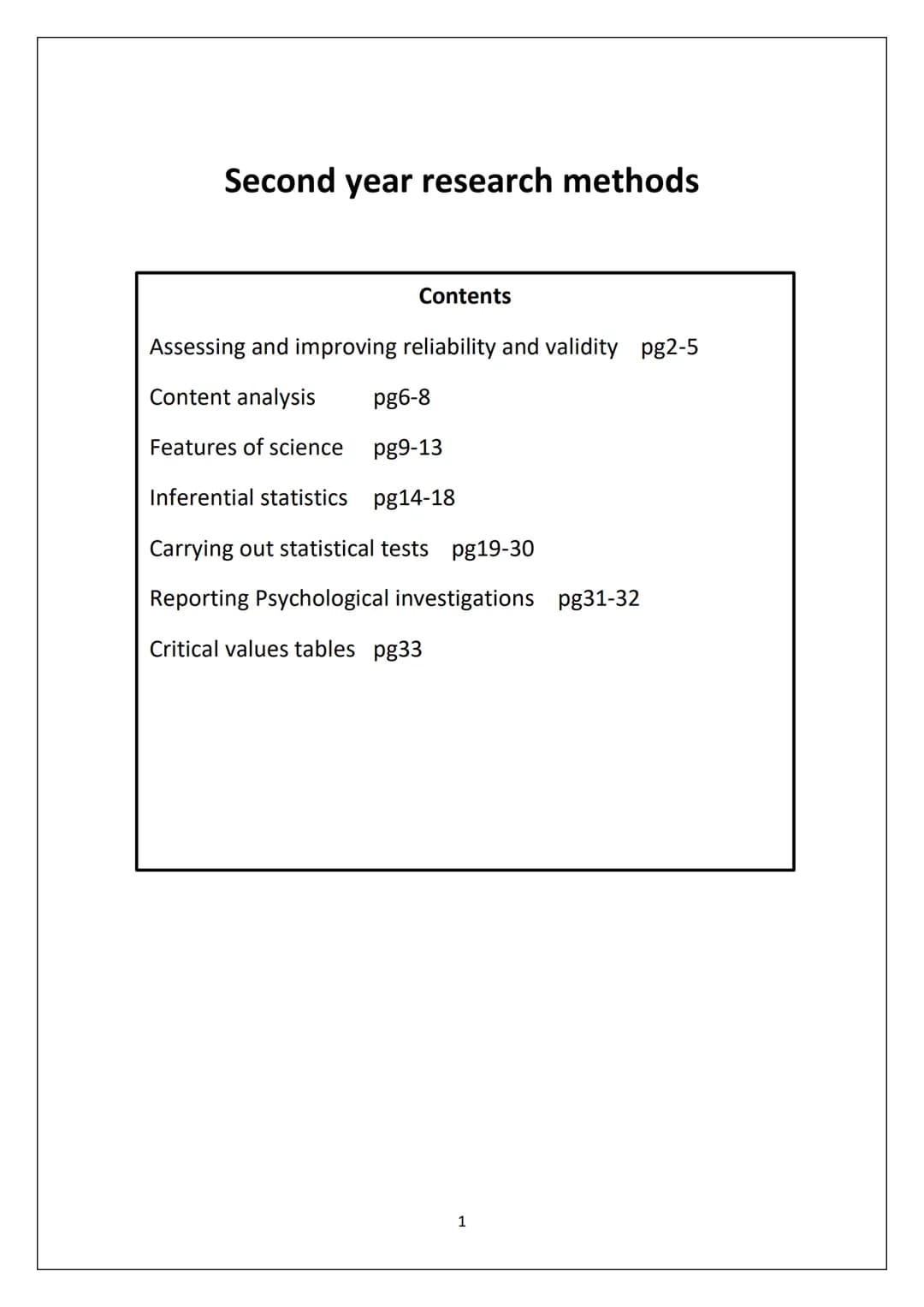 
<h2 id="assessingandimprovingreliabilityandvalidity">Assessing and improving reliability and validity</h2>
<p>In the second year of your st