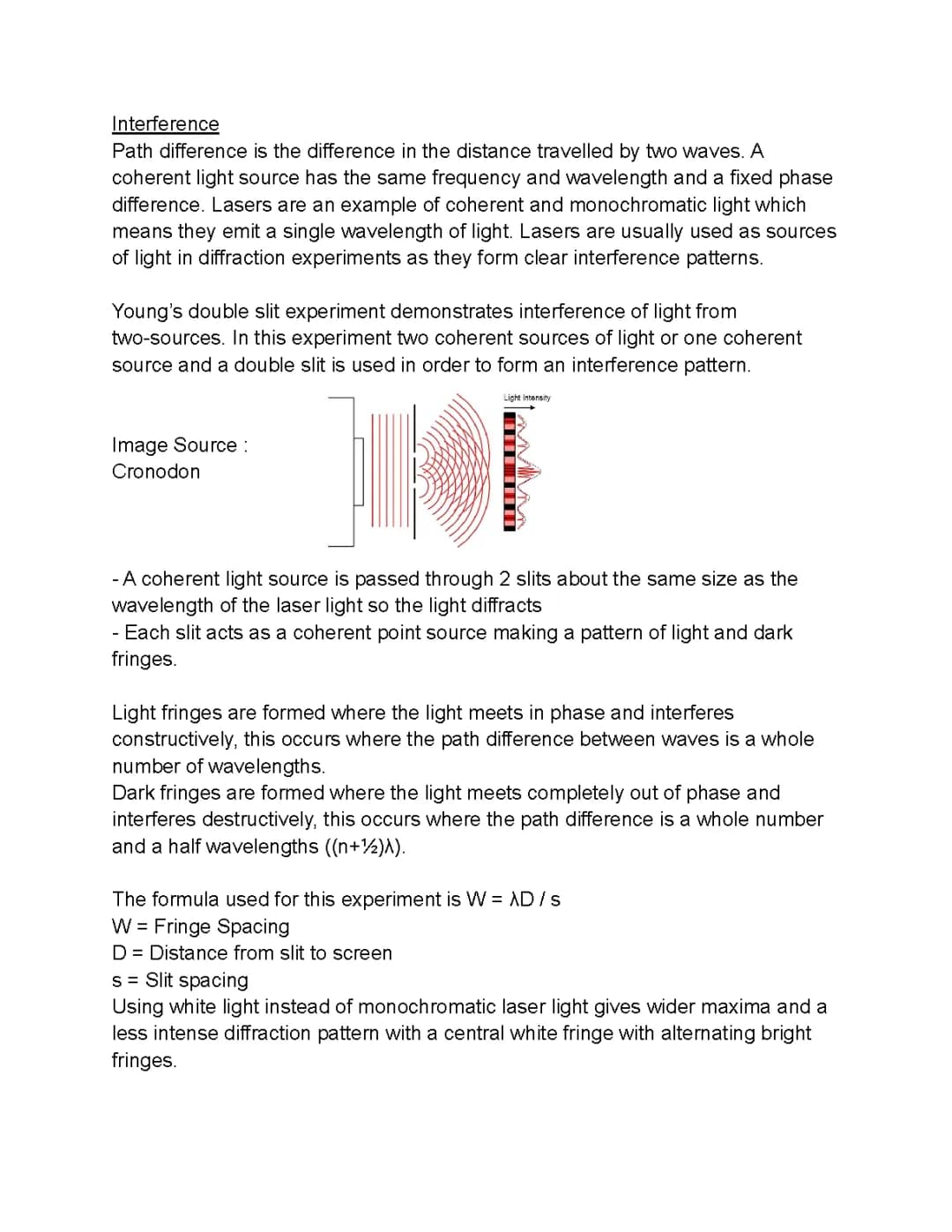 A-Level Physics | Interference 