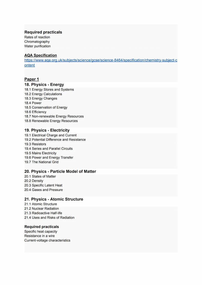 GCSE Higher Combined Science | All Topics & AQA Specification Notes
Paper 1
1. Biology Cell Biology
-
1.1 Cell Structure
1.2 Differentiation