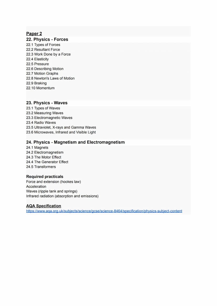 GCSE Higher Combined Science | All Topics & AQA Specification Notes
Paper 1
1. Biology Cell Biology
-
1.1 Cell Structure
1.2 Differentiation