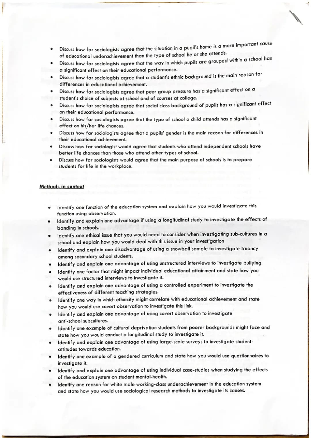Families
Describe - 3 marks
●
●
●
.
●
●
●
●
●
●
●
●
●
●
●
·
●
●
●
·
.
Identify and explain - 4 marks
Identity and explain one factor that ma
