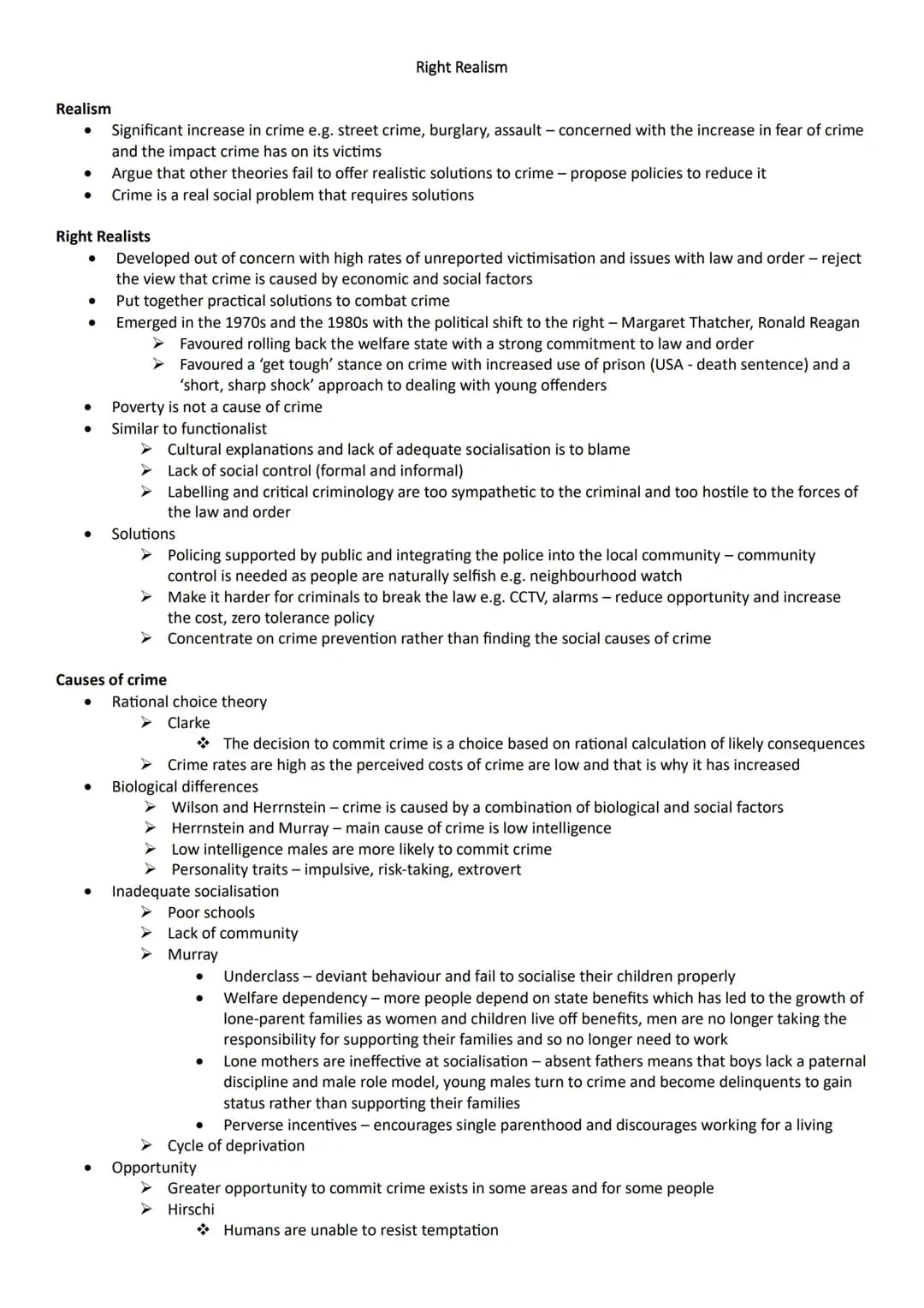 What is Right Realism in Criminology? Learn 3 Causes of Crime!