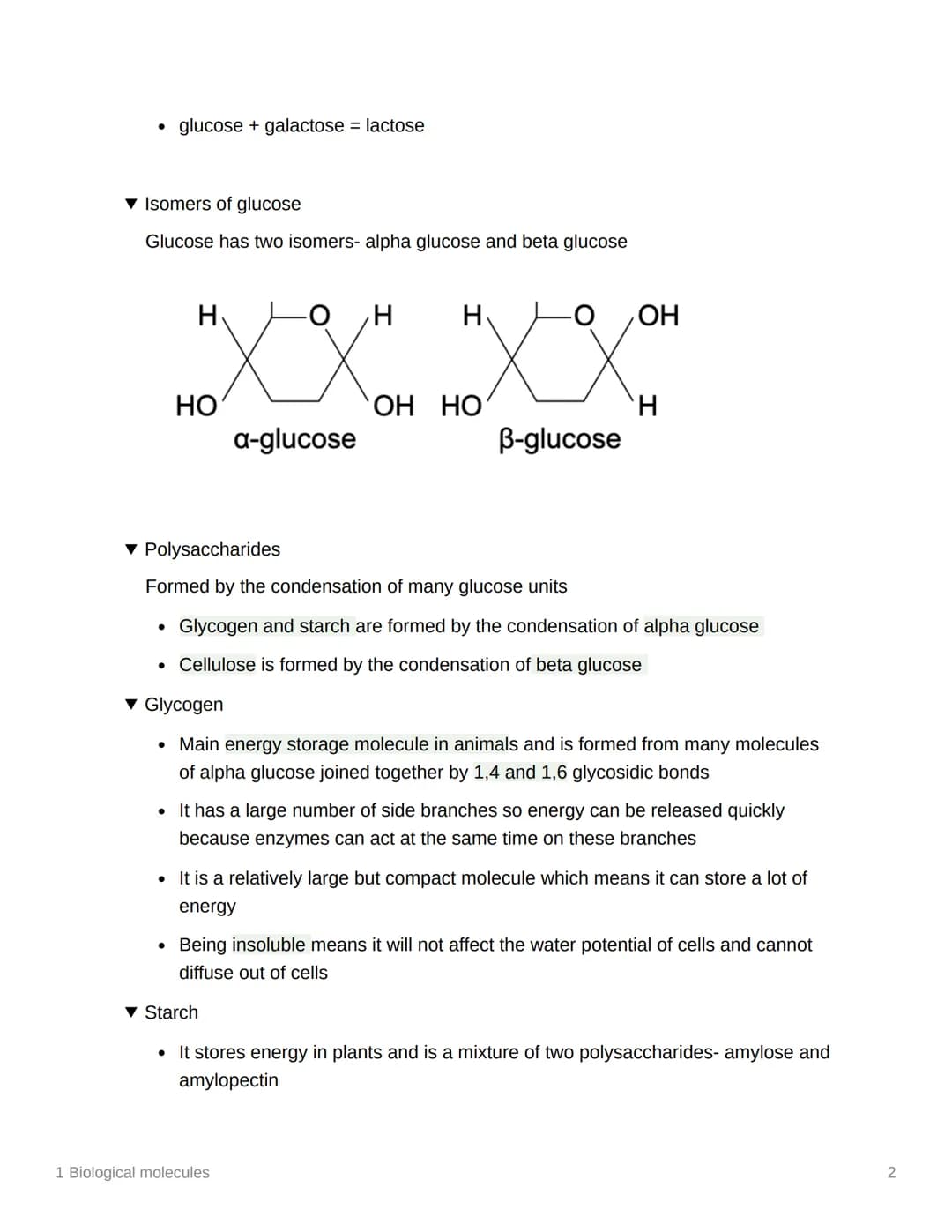 
<h2 id="monomersandpolymers">Monomers and Polymers</h2>
<p>In biological molecules, monomers are smaller units from which larger molecules 