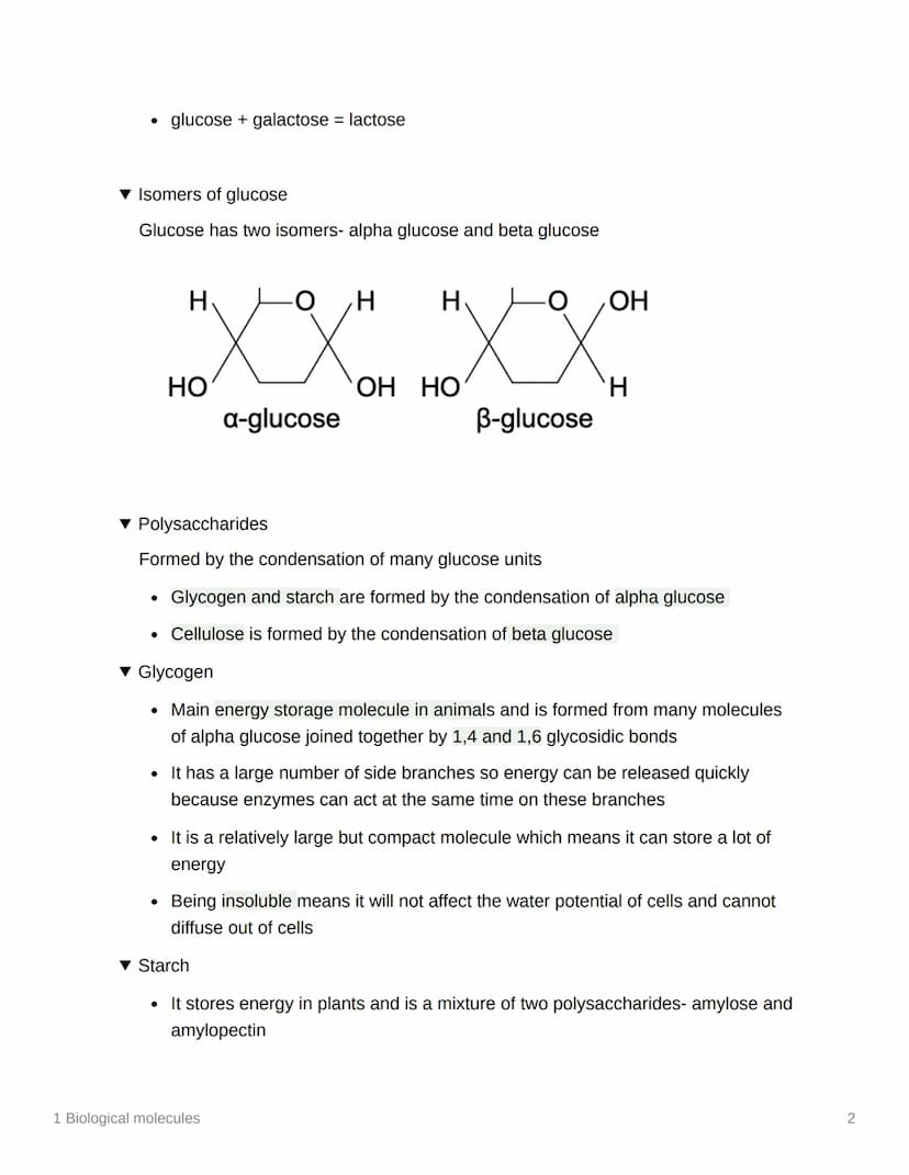 
<h2 id="monomersandpolymers">Monomers and Polymers</h2>
<p>In biological molecules, monomers are smaller units from which larger molecules 