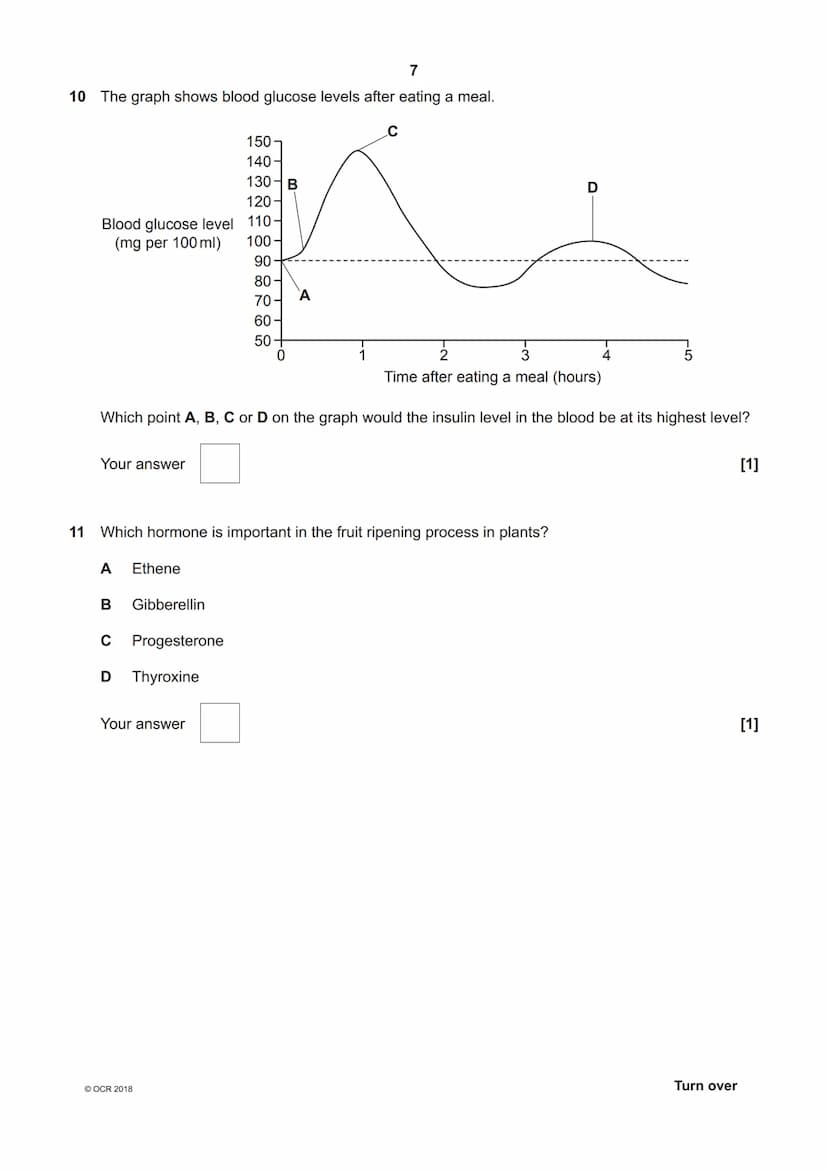 *7089391319*
OCR
Oxford Cambridge and RSA
H
GCSE (9-1) Biology A (Gateway Science)
J247/03 Paper 1, B1-B3 and B7 (Higher Tier)
Tuesday 15 Ma